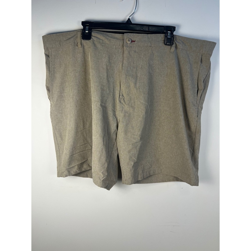 Ron Jon‎ Surf Shop Mens Khaki Flat Front Chino Shorts Casual Size 44